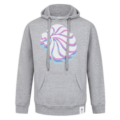 Team GB Hoodie Adult Team GB Stacked Large Lion Hoodie - Grey
