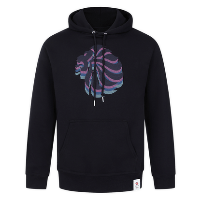 Team GB Hoodie Adult Team GB Stacked Large Lion Hoodie  - Navy