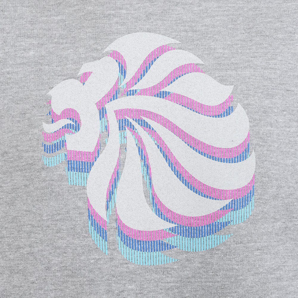 Team GB Sweatshirt Adult Team GB Stacked Large Lion Sweat  - Grey