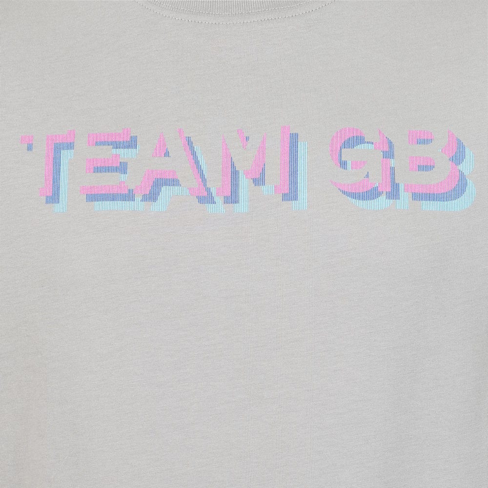Team GB T-Shirt Adult Team GB Stacked Text T-Shirt  - Grey