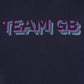 Team GB T-Shirt Adult Team GB Stacked Text T-Shirt  - Navy