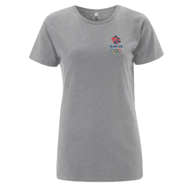 Team GB Olympic Small Colour Logo T-Shirt Women's - Grey