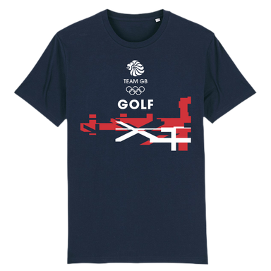 Team GB Golf Flag T-Shirt - Navy