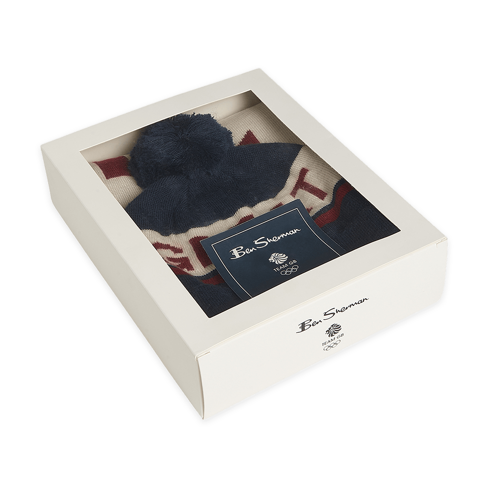 Ben Sherman Hat & Scarf Set Ben Sherman Team GB Hat & Scarf Set