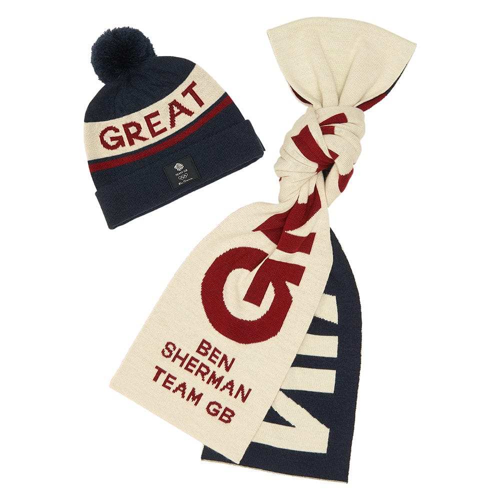 Ben Sherman Hat & Scarf Set Ben Sherman Team GB Hat & Scarf Set