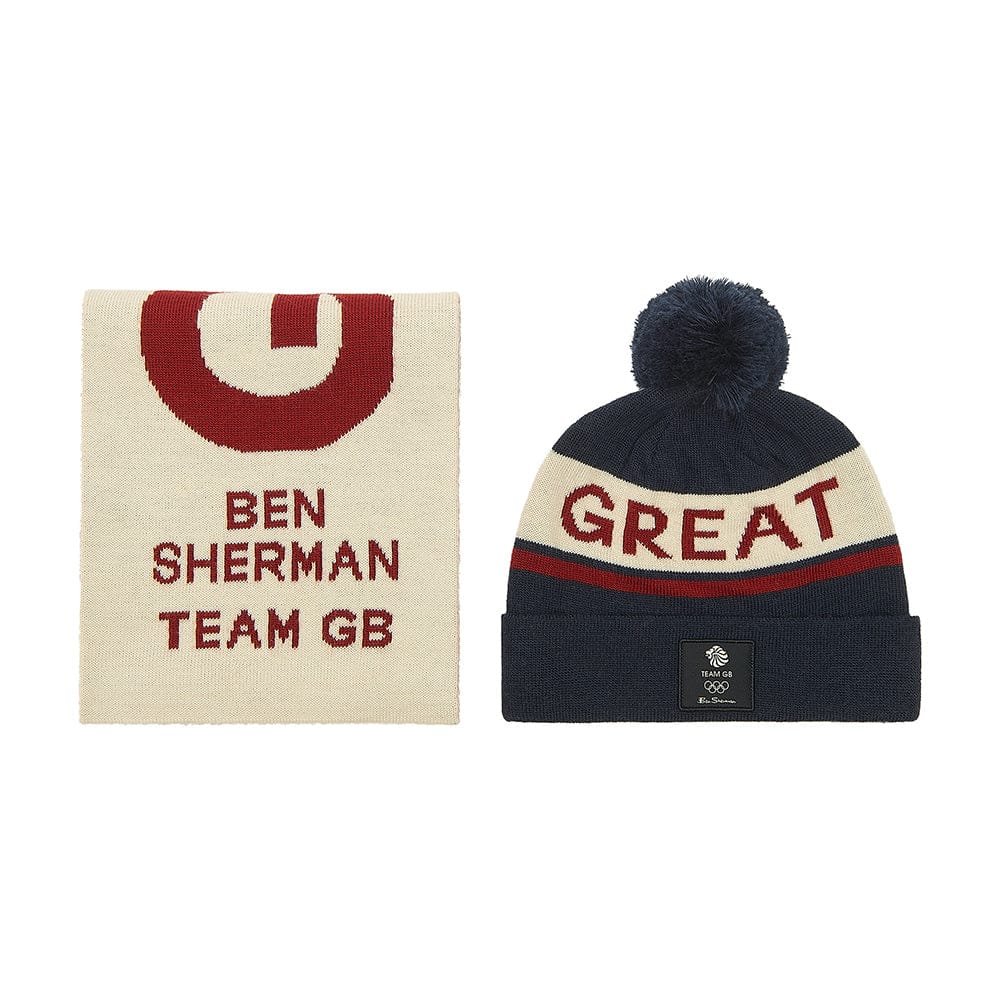 Ben Sherman Hat & Scarf Set Ben Sherman Team GB Hat & Scarf Set