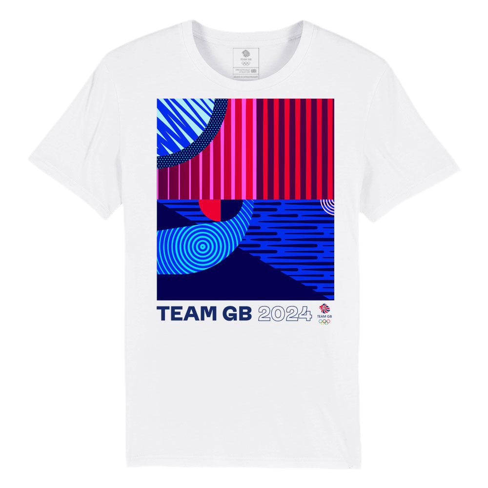 White Team GB track t-shirt