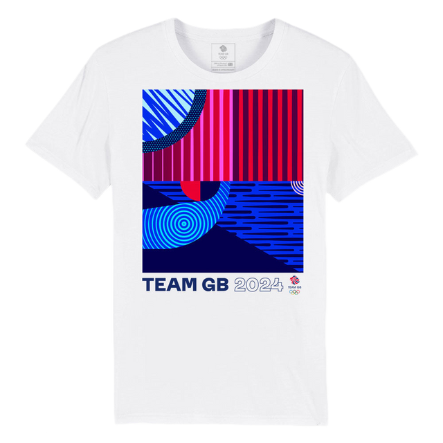 White Team GB track t-shirt
