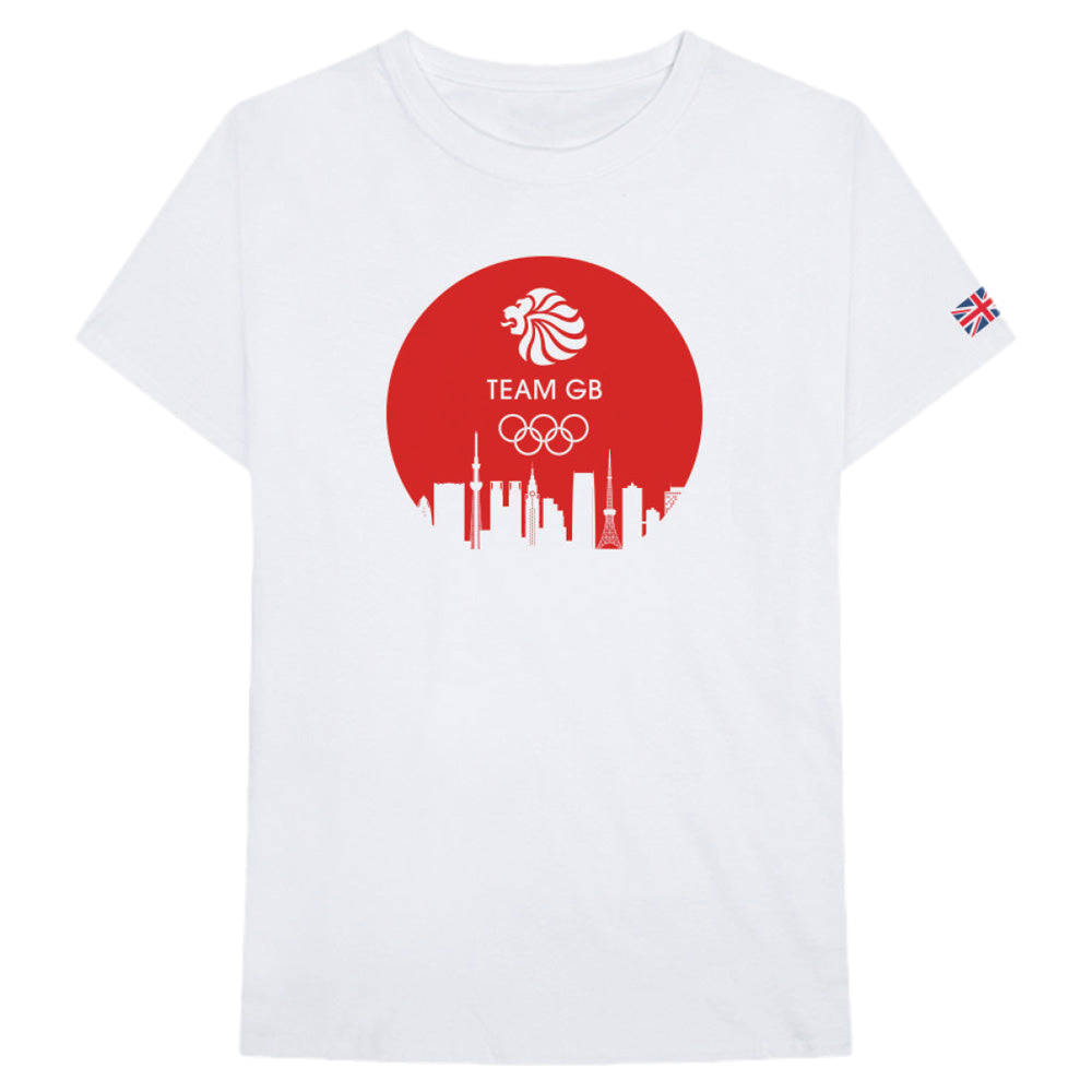 Team GB Skyline T-Shirt Mens - White