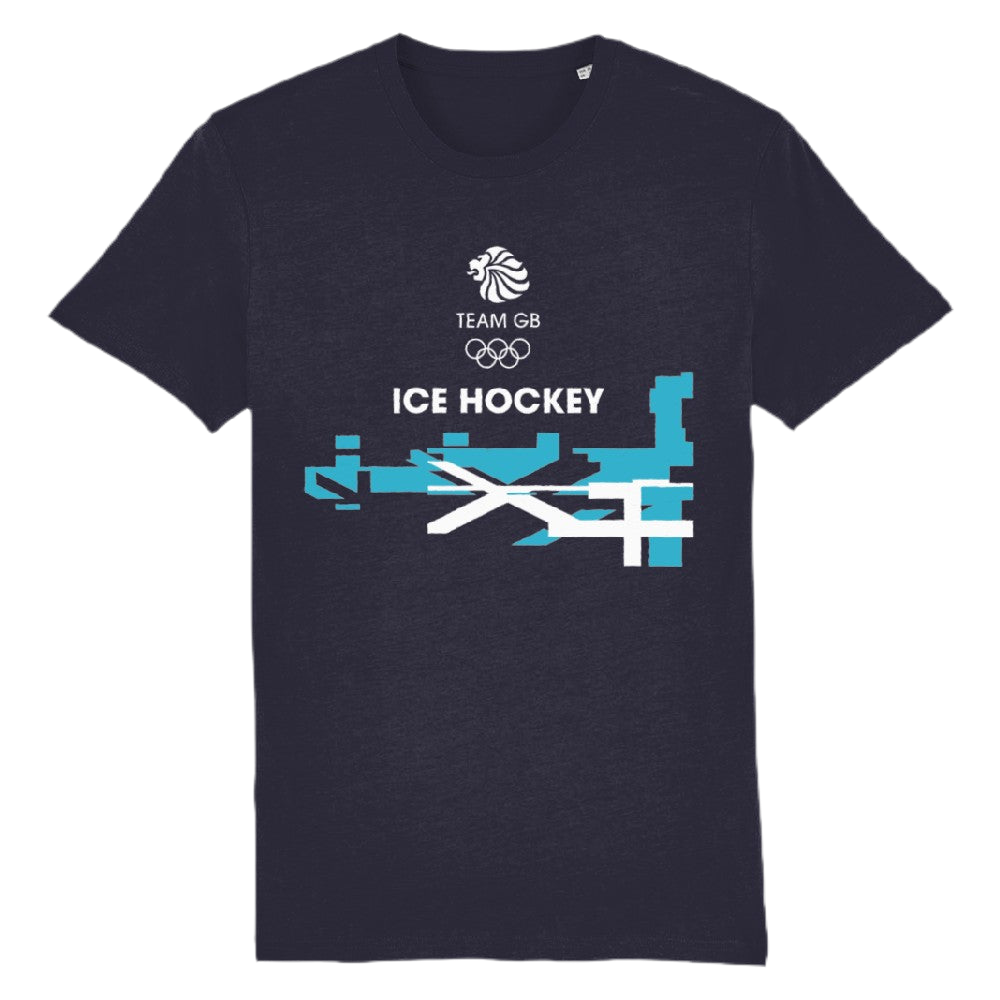 Team GB Ice Hockey Flag T-Shirt - Navy