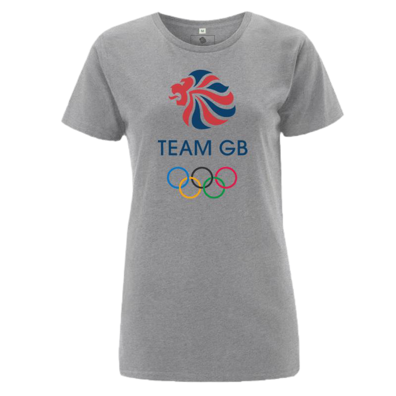 Team GB Olympic Colour Logo T-Shirt Women's - Grey