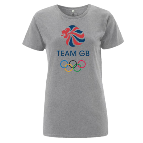 Team GB Olympic Colour Logo T-Shirt Women's - Grey