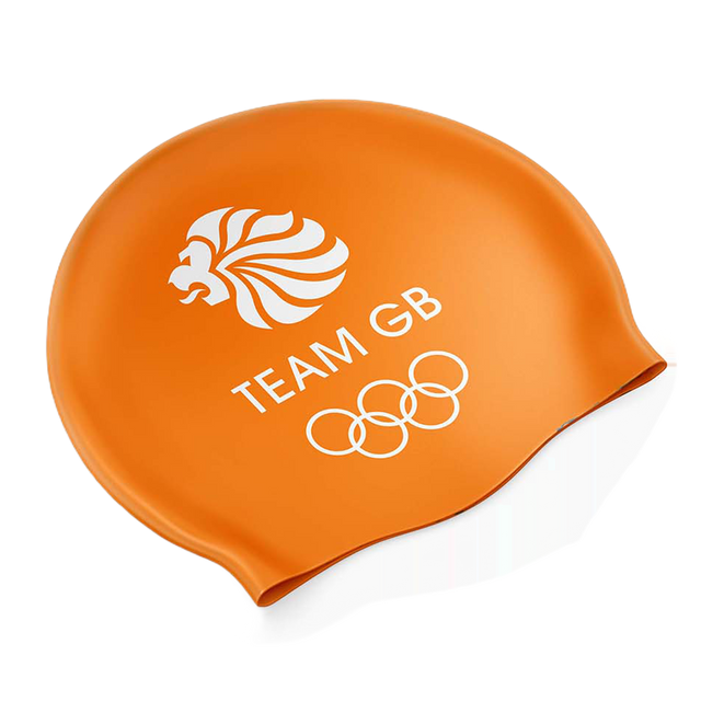 Team GB Bright Triathlon Swim Cap - ORANGE