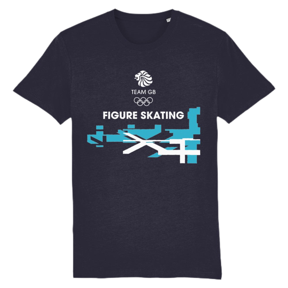 Team GB Figure Skating Flag T-Shirt - Navy