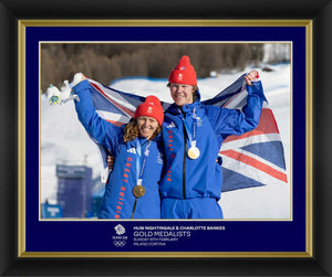 Team GB Store Picture Huw Nightingale & Charlotte Bankes Print Framed - 20 x 16