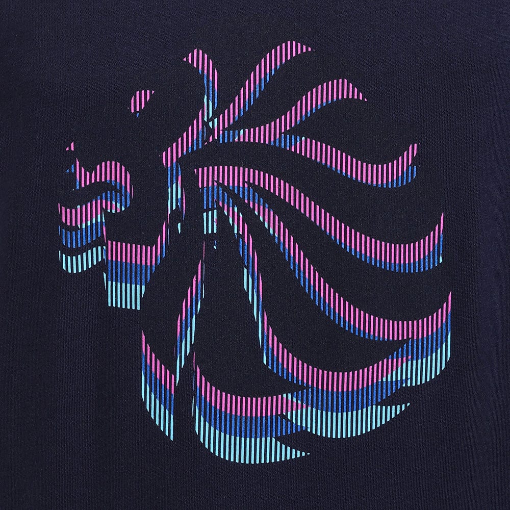 Team GB T-Shirt Junior Team GB Stacked Large Lion Graphic T-Shirt  - Navy