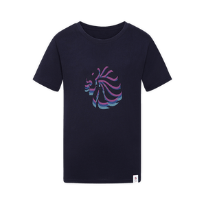 Team GB T-Shirt Junior Team GB Stacked Large Lion Graphic T-Shirt  - Navy