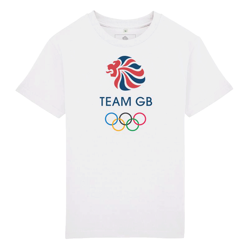 Team GB Olympic Colour Logo T-Shirt Kids - White