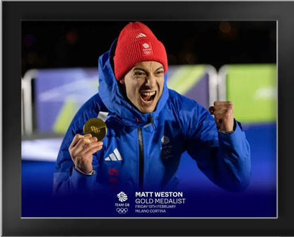 Arena Imaging Picture Matt Weston Gold Medalist Tempered Glass Frame - 8 x 6