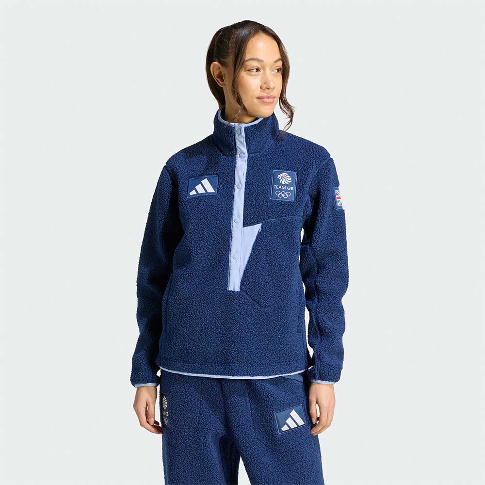 adidas x Team GB Milano Cortina 2026 Pile Fleece Pullover - Womens