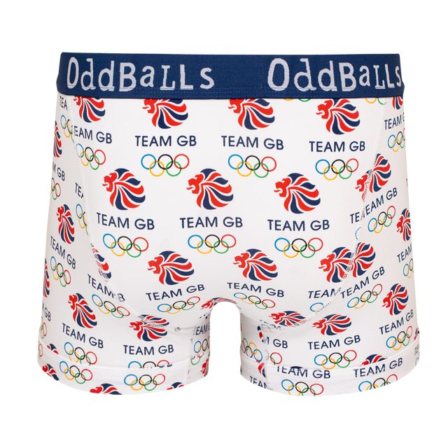 Team GB White Men's Boxer Shorts