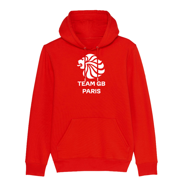 Team GB Paris Large Logo Red Hoodie