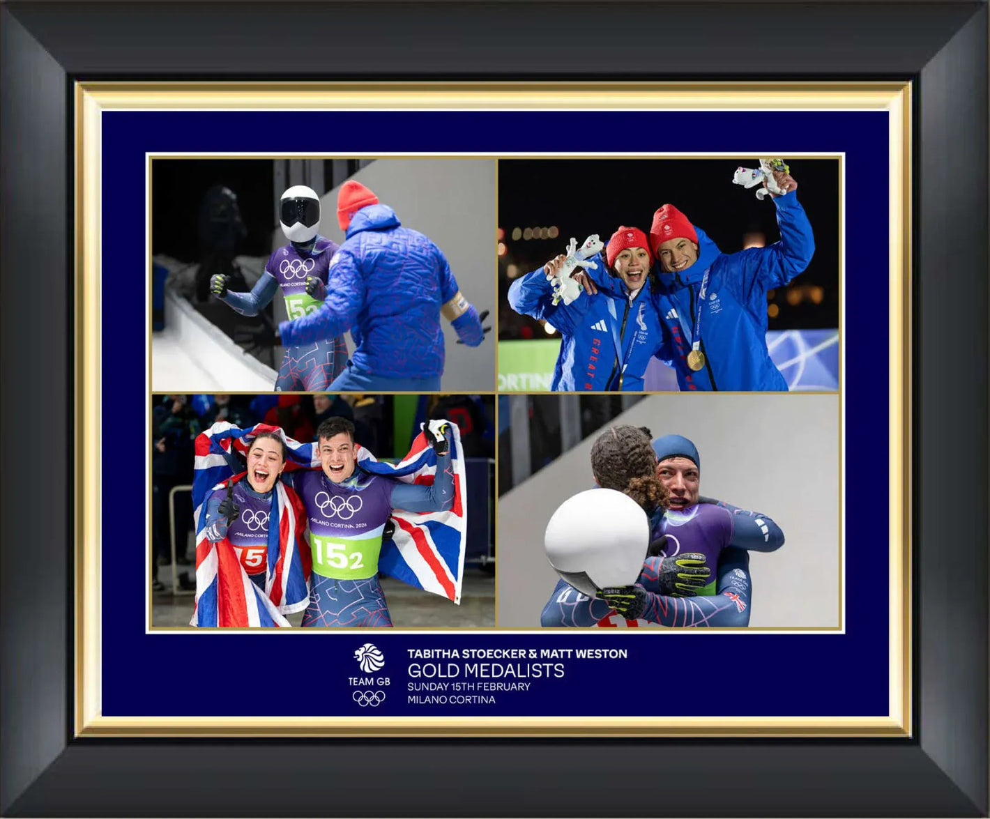 Arena Imaging Picture Tabby Stoecker & Matt Weston Montage Print Framed - 16 x 12