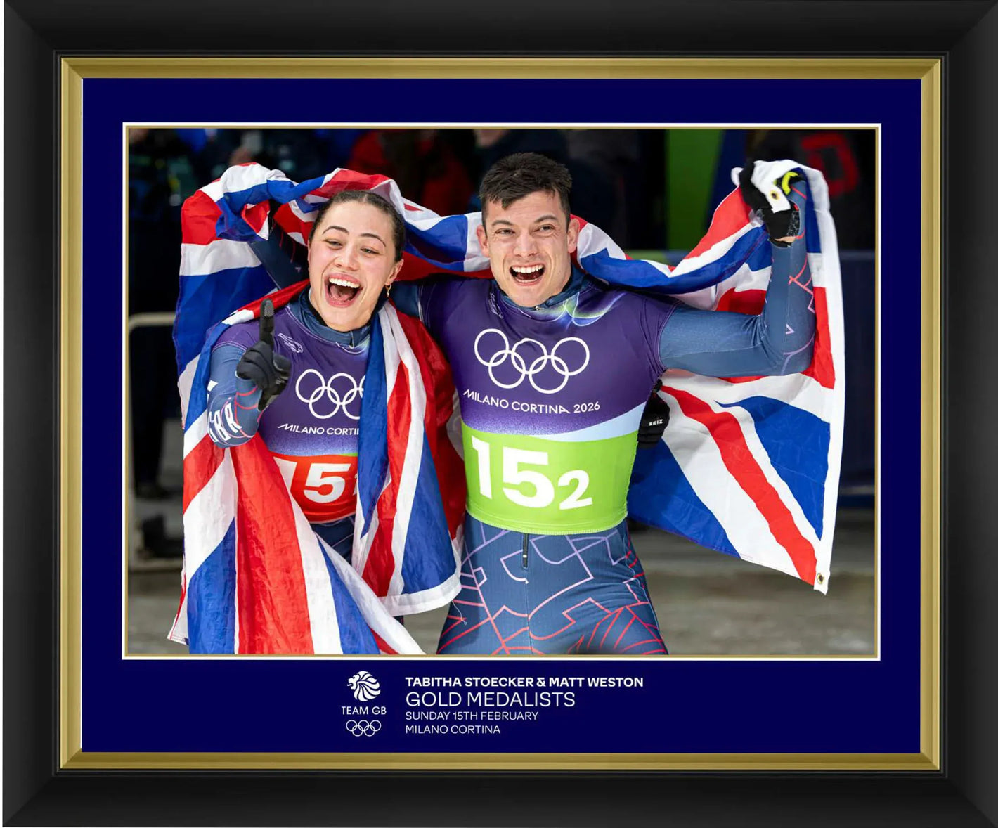 Arena Imaging Picture Tabby Stoecker & Matt Weston Print Framed - 20 x 16