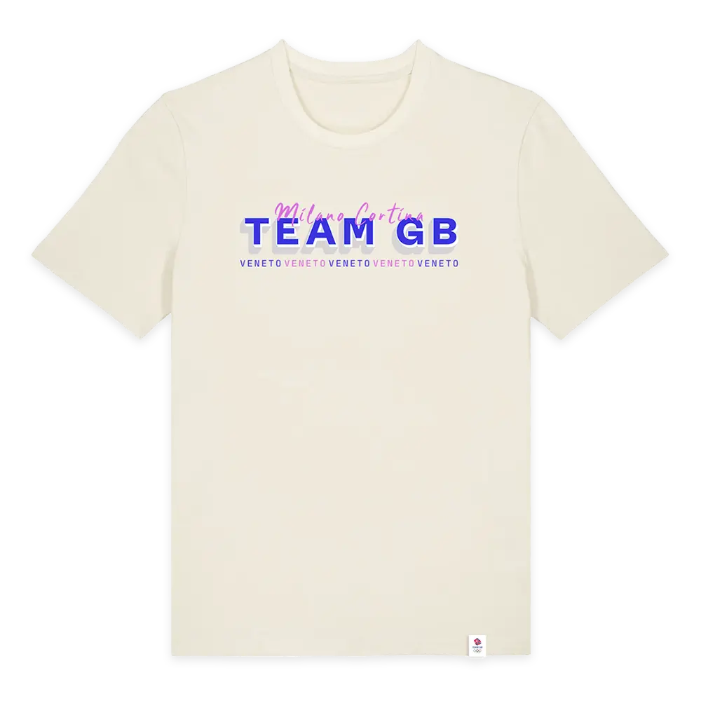Team GB T-Shirt Team GB 2026 T-Shirt - Cream