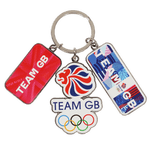 Team GB Keyring Team GB 3 Charm Keyring