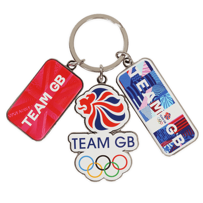 Team GB Keyring Team GB 3 Charm Keyring