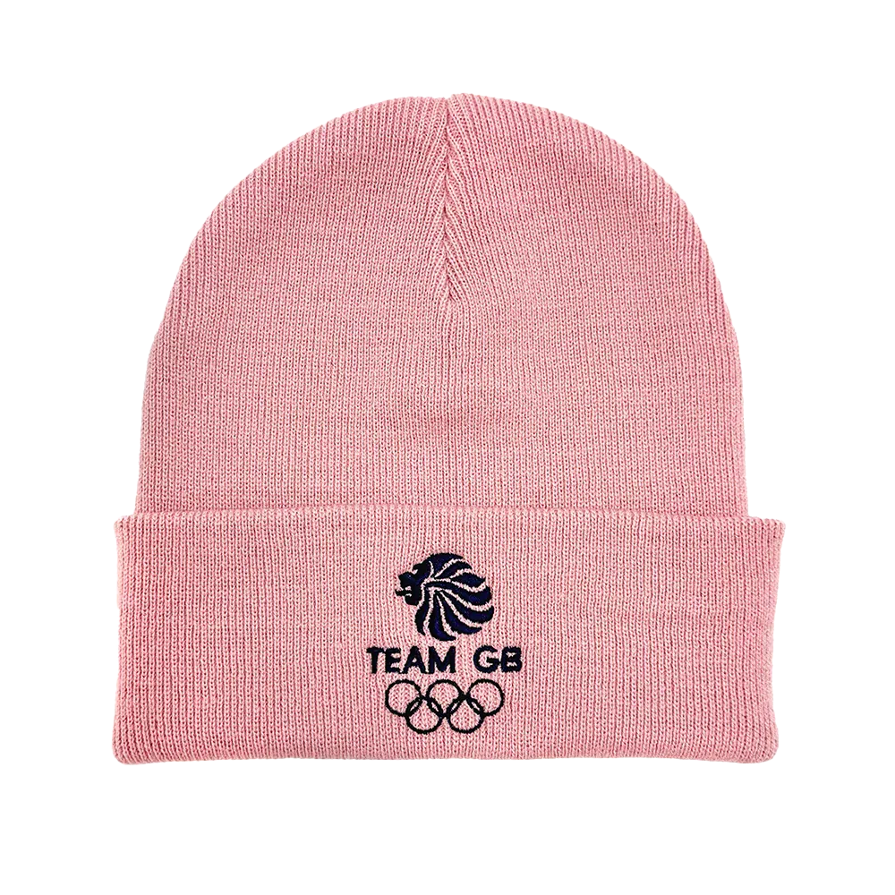 Team GB Store Beanie Hat Team GB Beanie - Pink