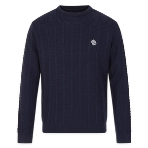 Team GB Sweatshirt Team GB Cable Knitted Crew Sweat - Navy