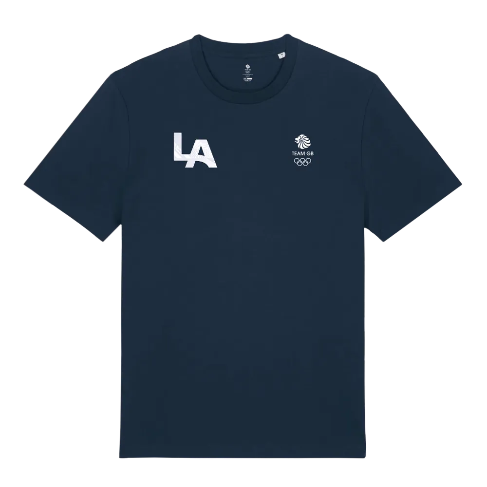 Team GB T-Shirt Team GB Core LA T-Shirt - Navy