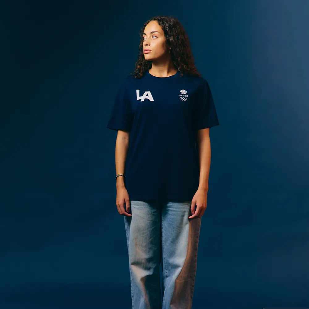 Team GB T-Shirt Team GB Core LA T-Shirt - Navy