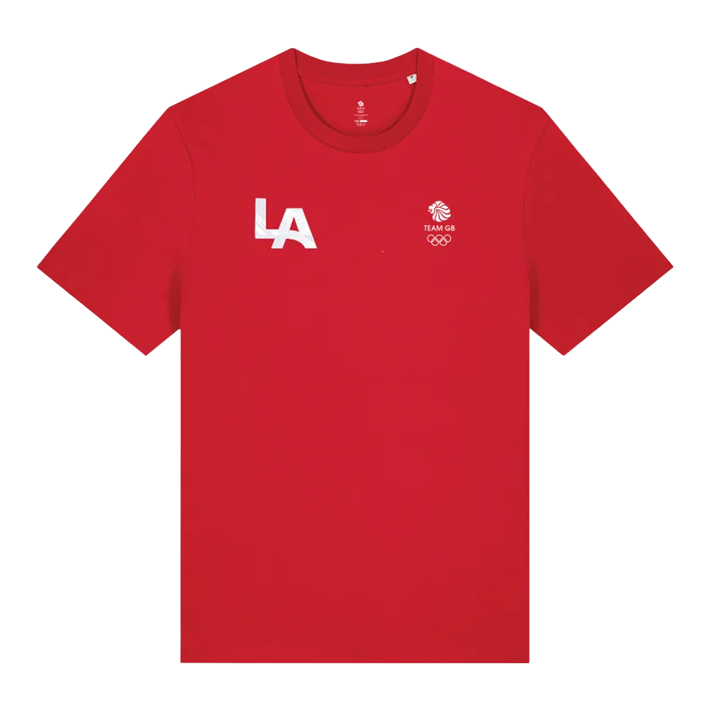 Team GB T-Shirt Team GB Core LA T-Shirt - Red