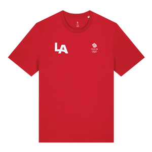 Team GB T-Shirt Team GB Core LA T-Shirt - Red