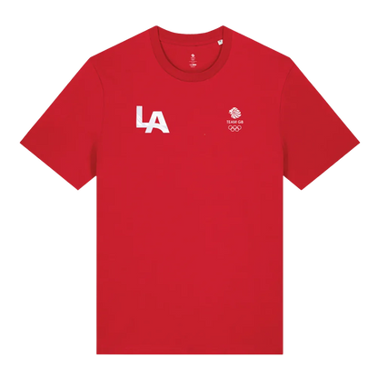 Team GB T-Shirt Team GB Core LA T-Shirt - Red