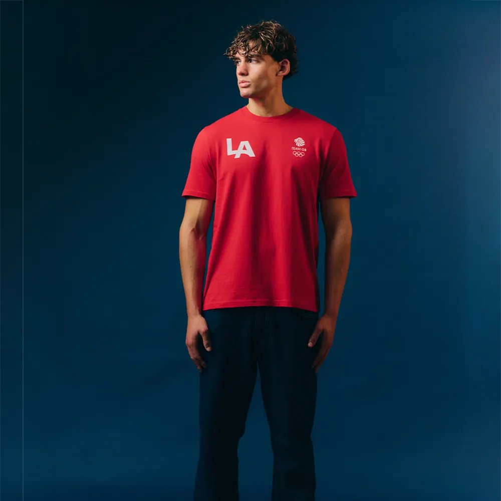 Team GB T-Shirt Team GB Core LA T-Shirt - Red
