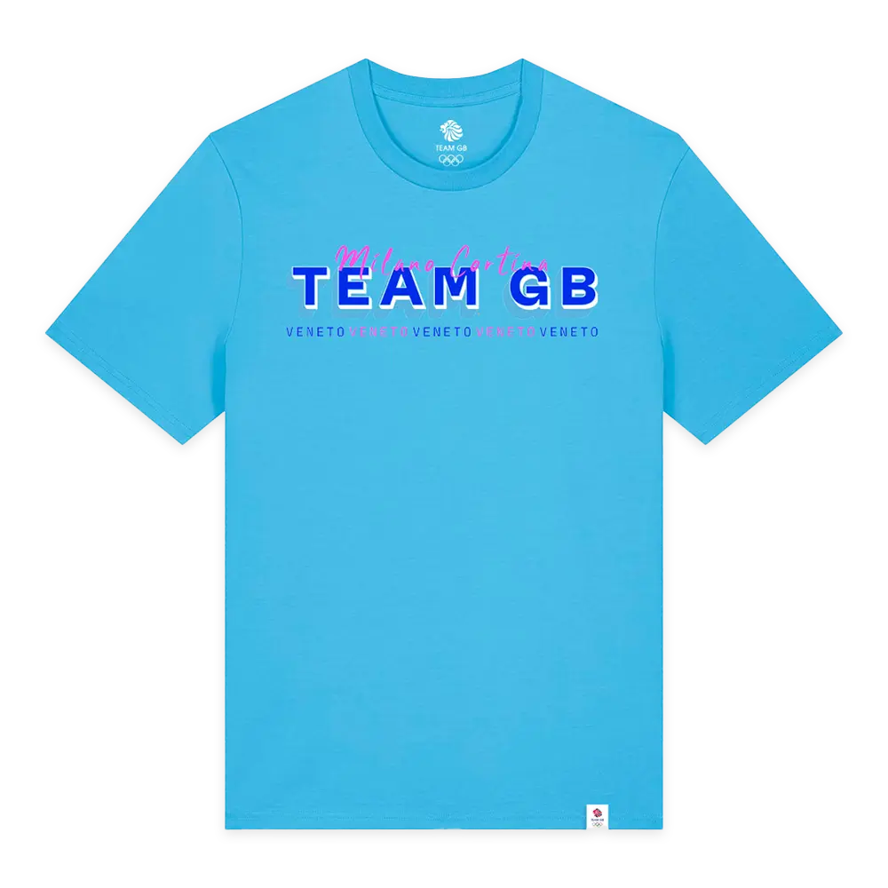 Team GB T-Shirt Team GB Milan T-Shirt - Aqua