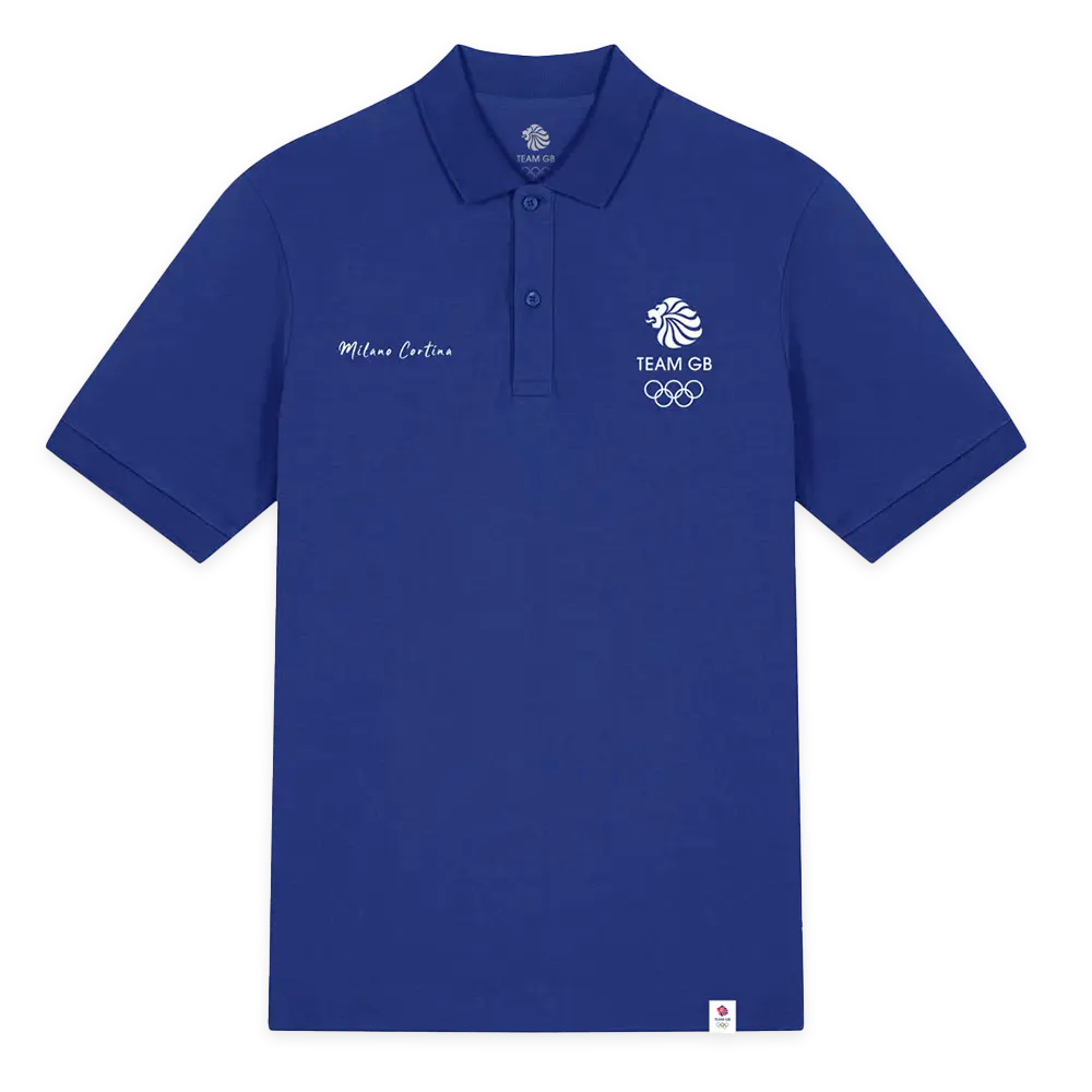 Team GB Polo Shirt Team GB Milano 2026 Polo - Royal
