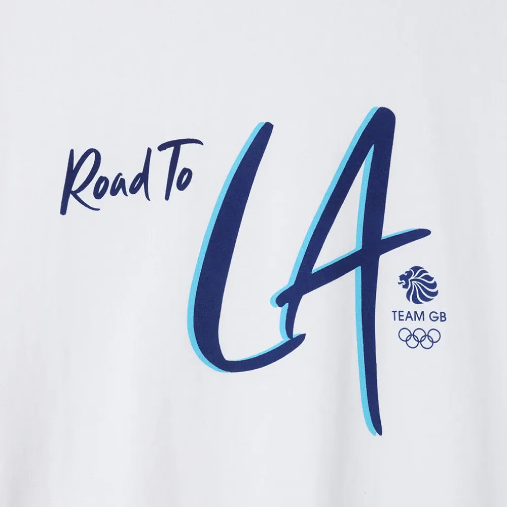 Team GB T-Shirt Team GB Road to LA T-shirt - Ecru