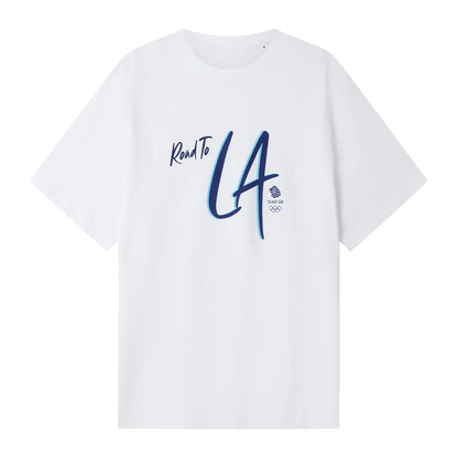 Team GB T-Shirt Team GB Road to LA T-shirt - Ecru