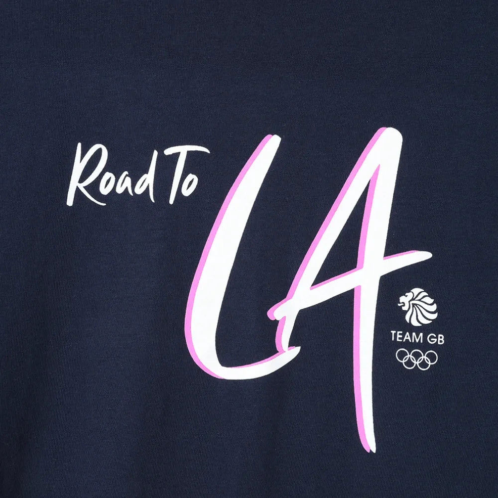 Team GB T-Shirt Team GB Road to LA T-shirt - Navy