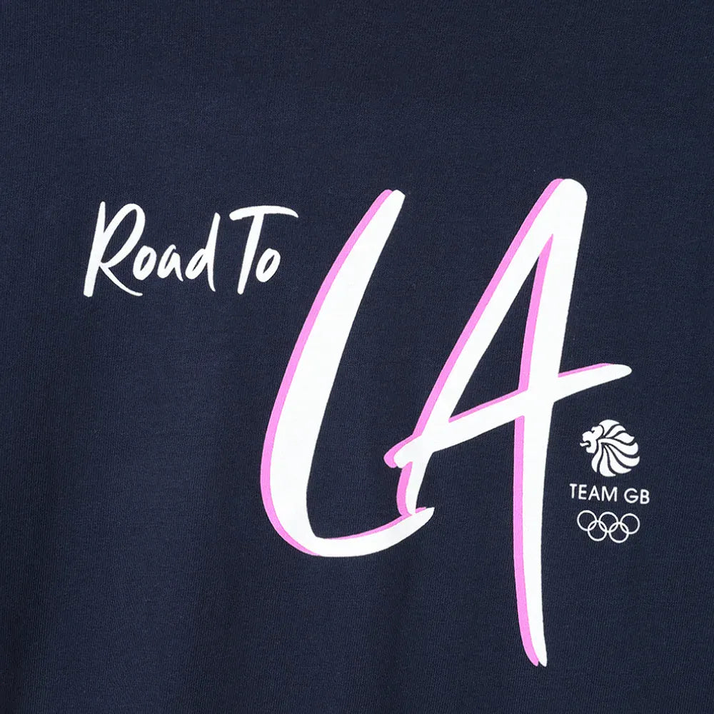 Team GB Store Team GB Road to LA T-shirt - Navy - Junior