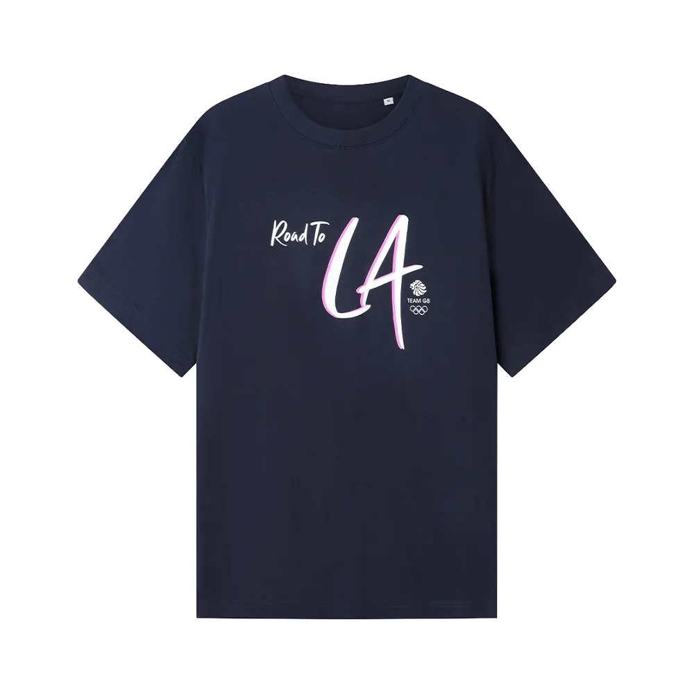 Team GB Store Team GB Road to LA T-shirt - Navy - Junior