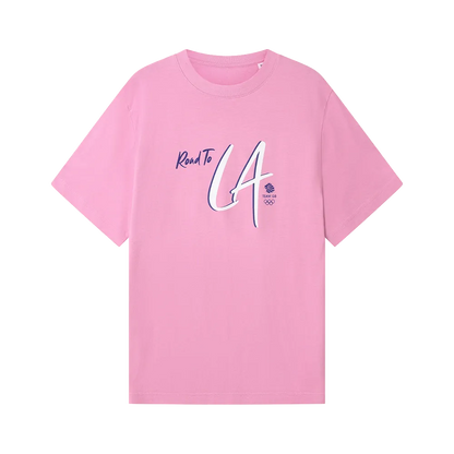 Team GB Store Team GB Road to LA T-shirt - Pink - Junior