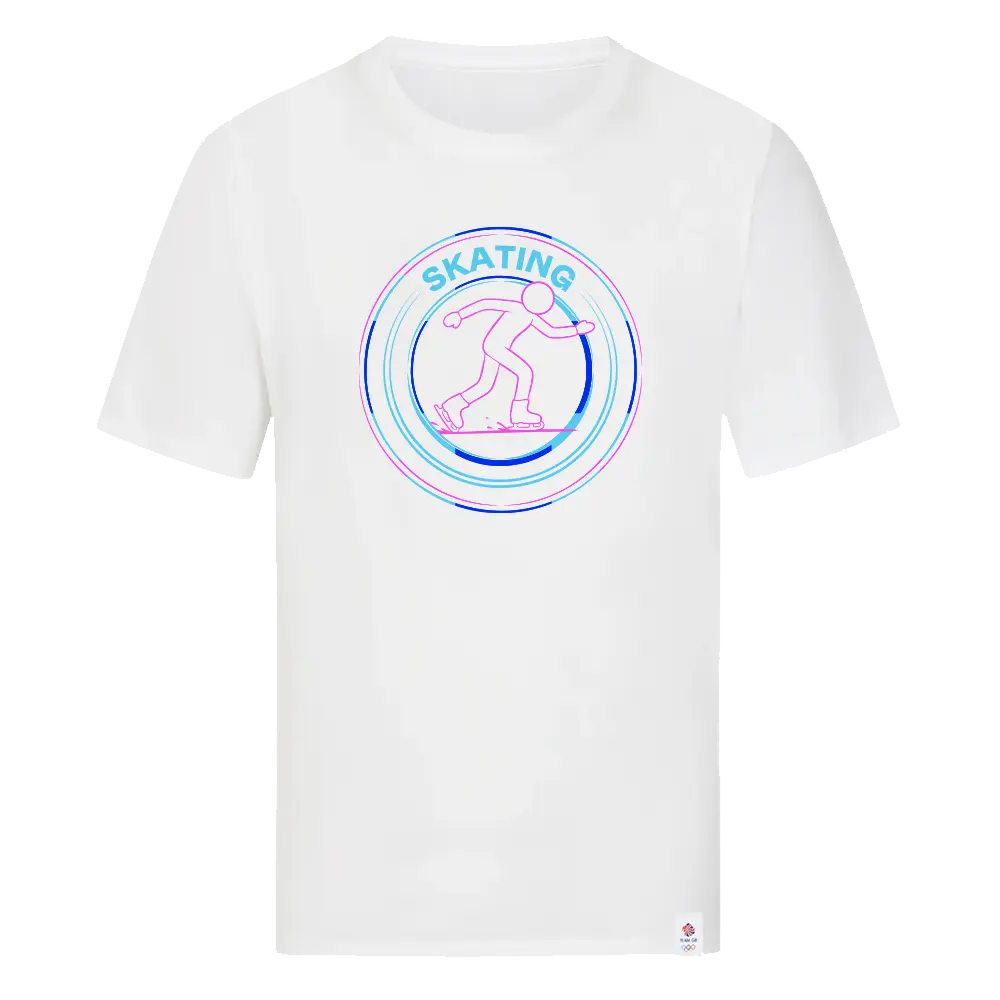 Team GB T-Shirt Team GB Skating T-Shirt - White