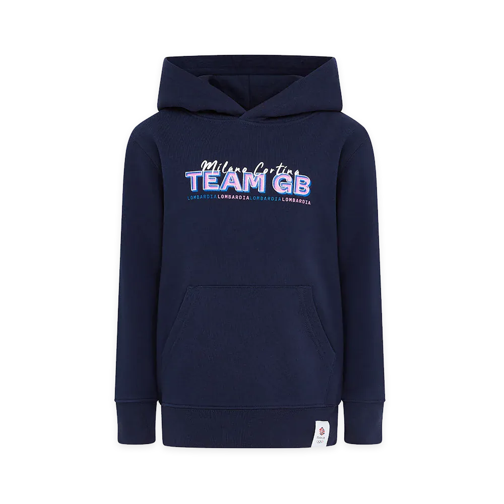Team GB Hoodie Team GB  Winter Olympics Milano Cortina 2026 Kids Hoodie - Navy
