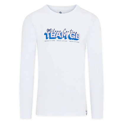 Team GB Store T-Shirt Team GB Winter Olympics Milano Cortina 2026 Long Sleeve T-Shirt - White
